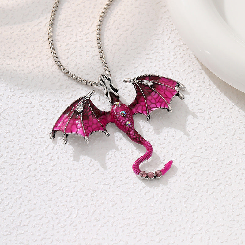 Wholesale  Retro Cartoon Pendant Diamond Necklace